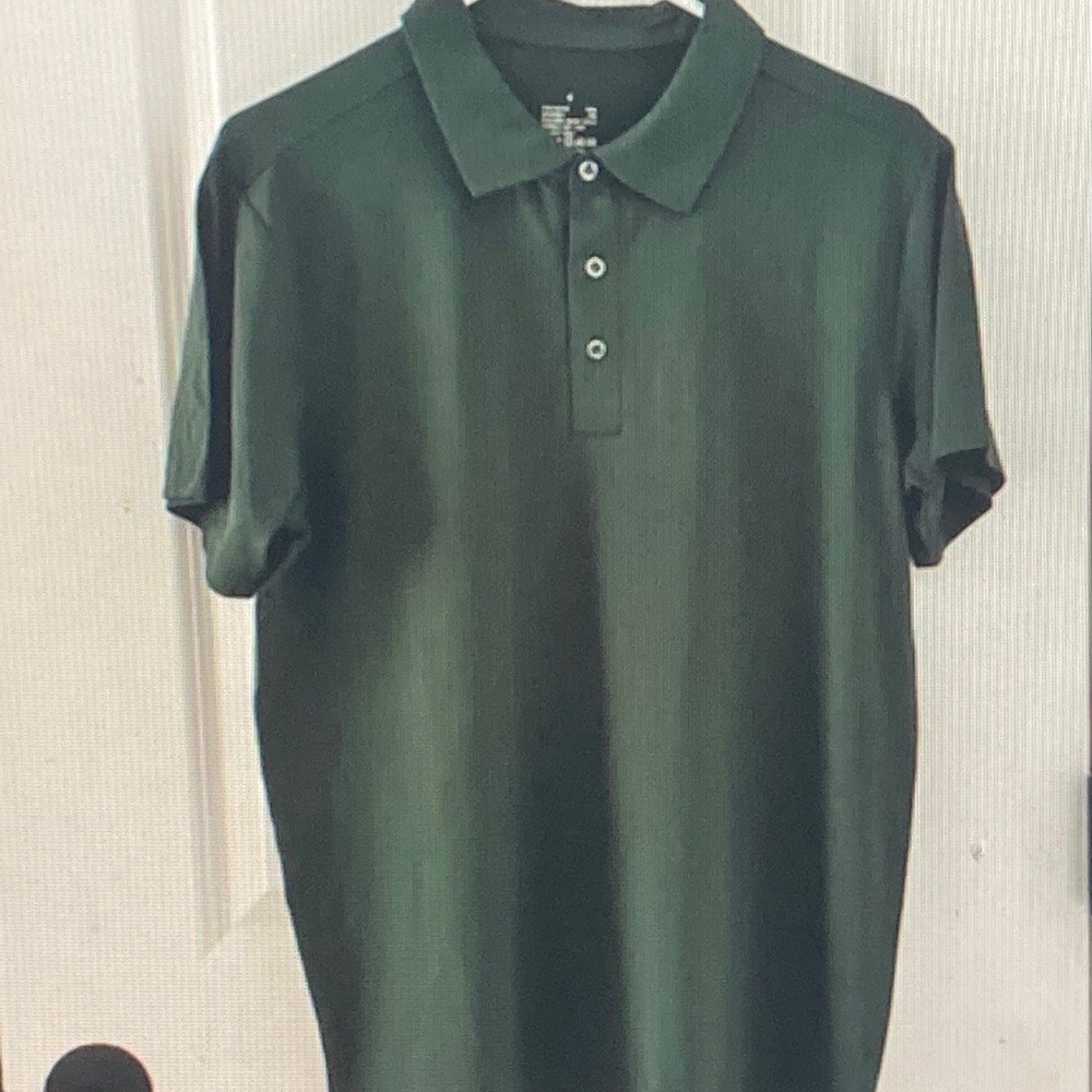 Fabletics Dark Green Polo Shirt